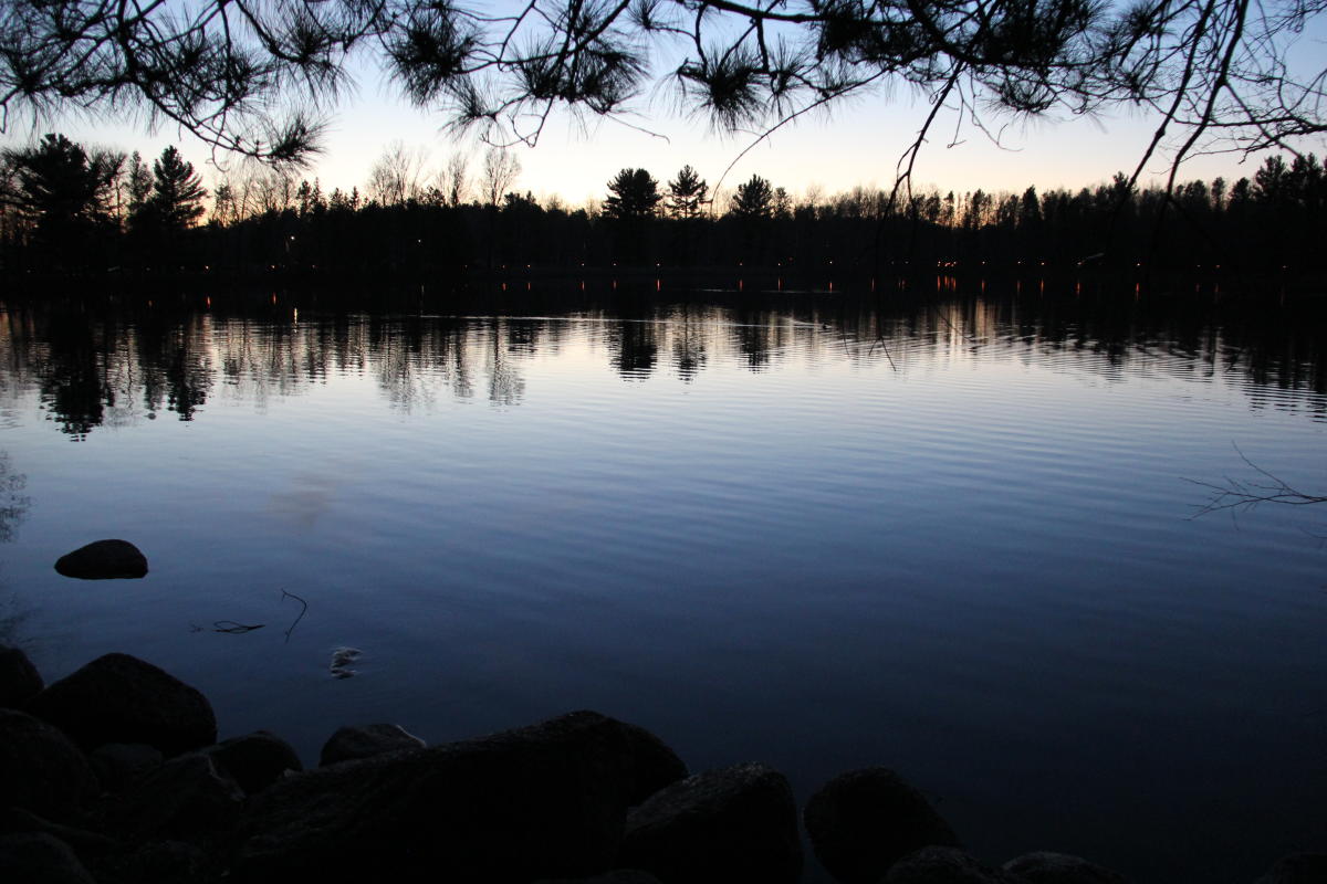 Lake Joanis sunset torches