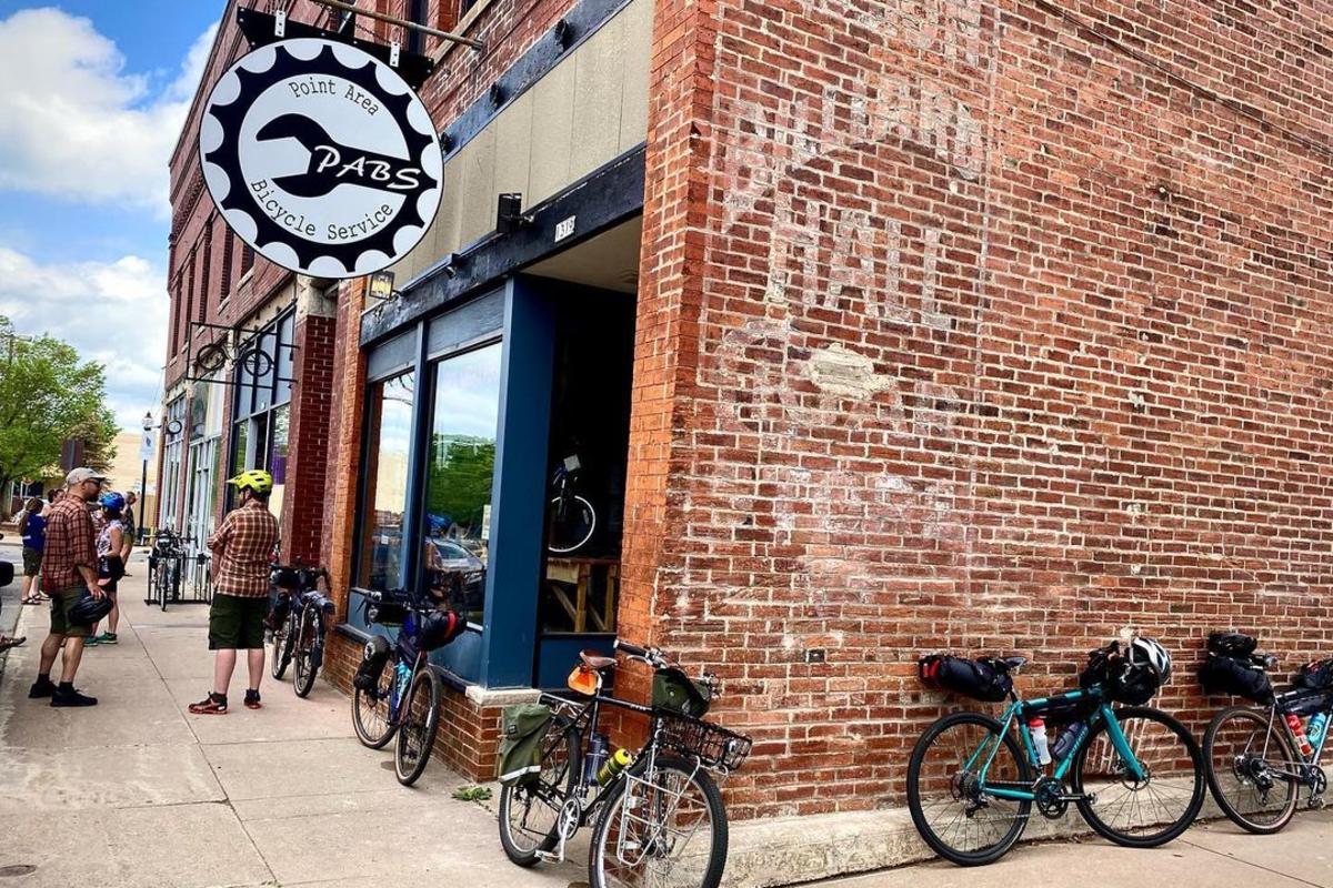 Outside look at Point Area Bicycle Service
