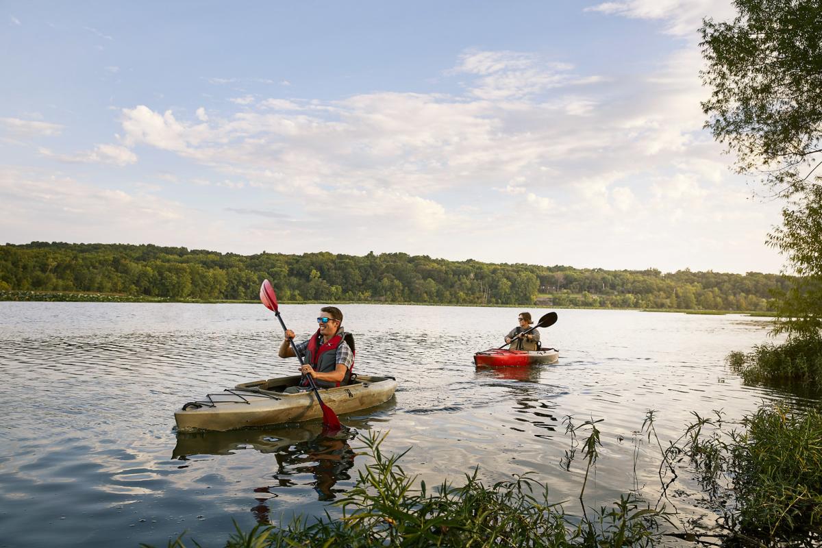 Kayakers at Lake Springfield