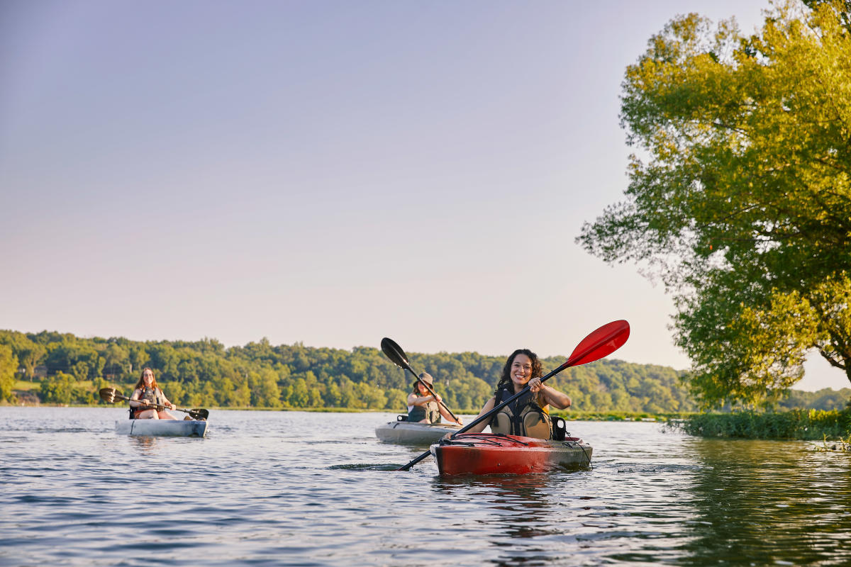 Kayaking Lake Springfield