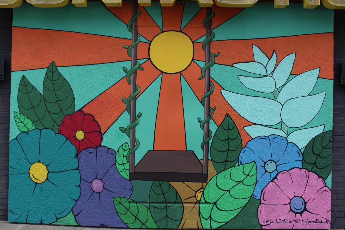 Sun & Swing Mural