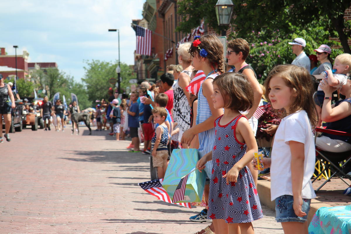 Children At The Riverfest Parade In St. Charles, MO