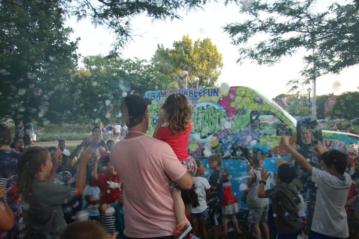 Riverfest Bubble Bus In St. Charles, MO