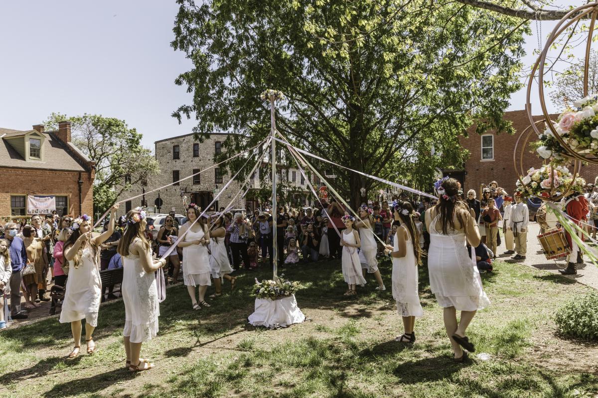 Maypole Dance at Main Street in Bloom