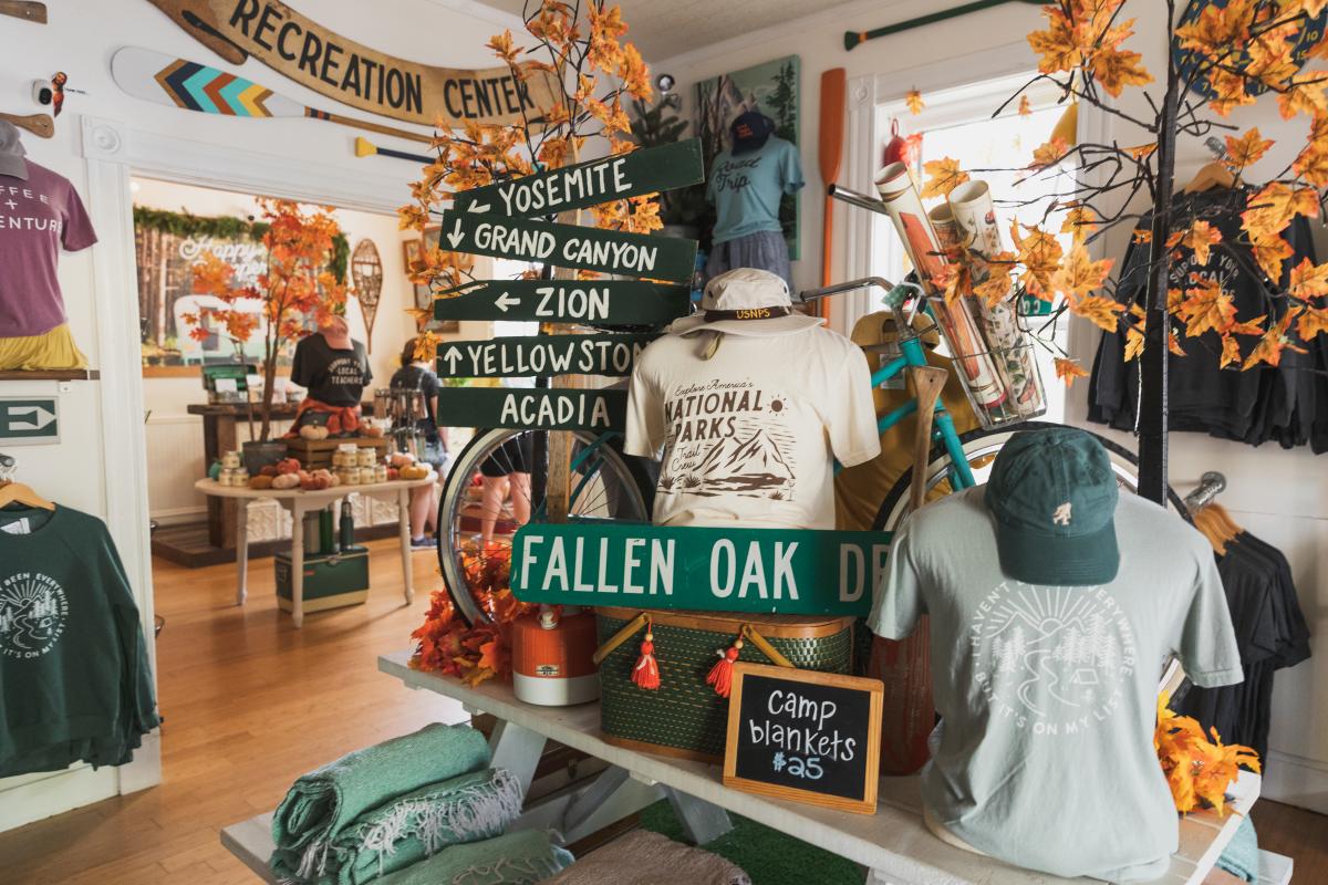 Merchandise at Happy Camper in St. Charles, Missouri.