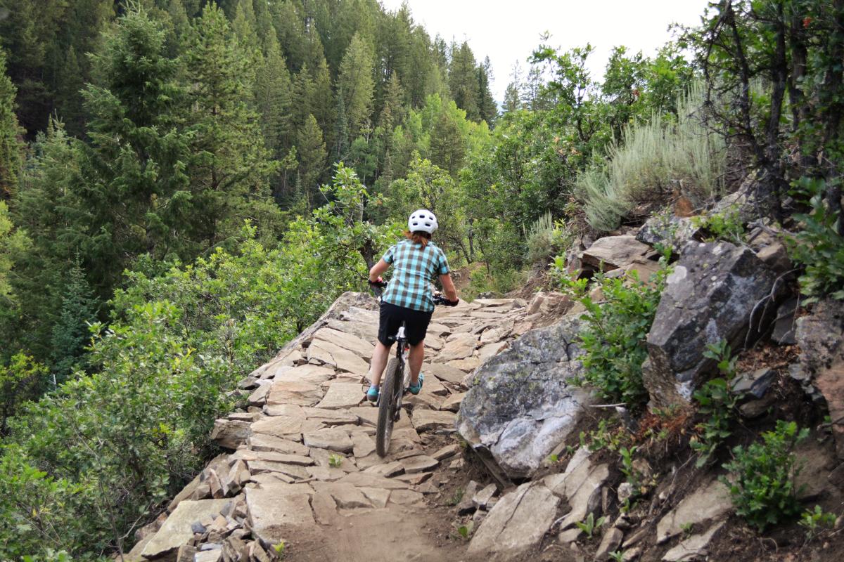 Riders enjoy the new downhill version of Spring Creek Trail on Buffalo Pass