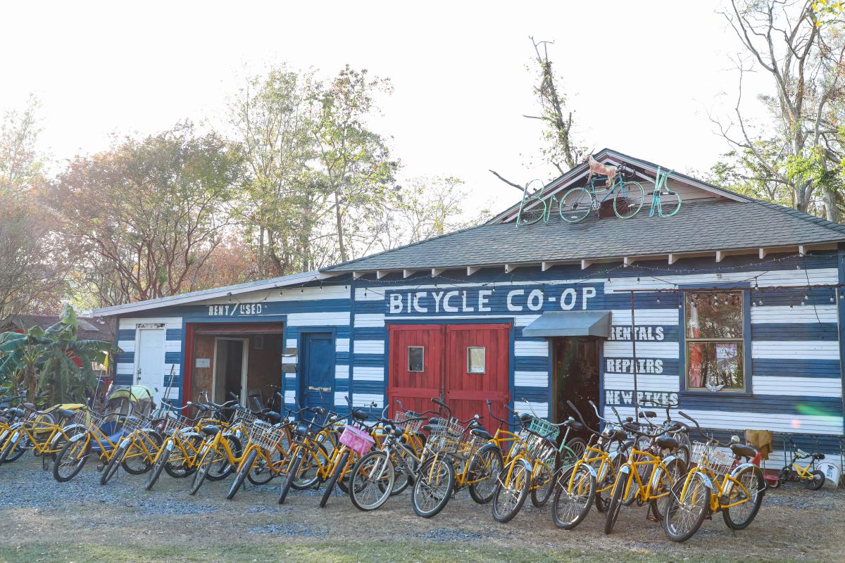 Rent bikes at Brooks' Bikes/Trikes and Beyond in Old Mandeville.