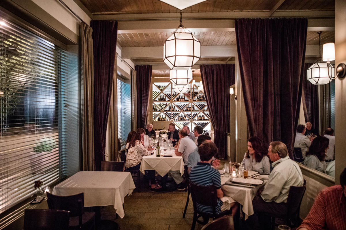 Dining at the award-winning Del Porto Ristorante in downtown Covington.