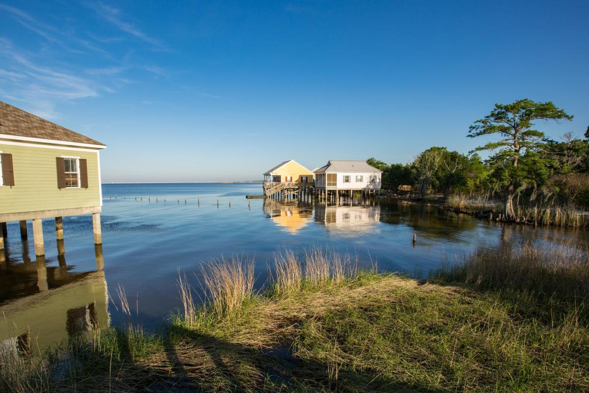 Fontainebleau State Park cabins on Lake Pontchartrain