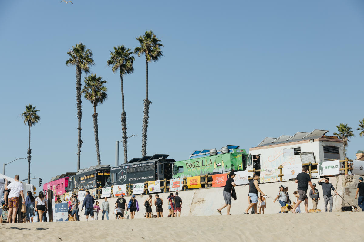 Food Trucks at Corgi Beach Day in Huntington Beach