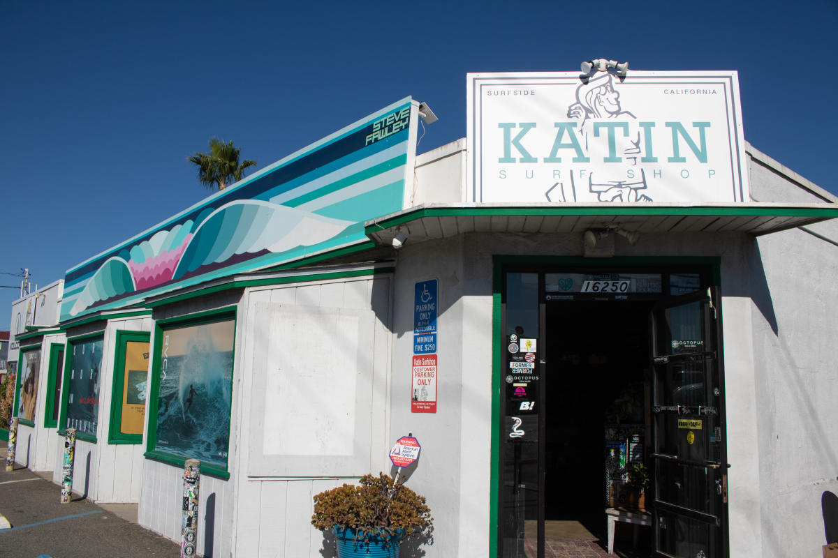 Katin Surfshop Front Entrance in Huntington Beach