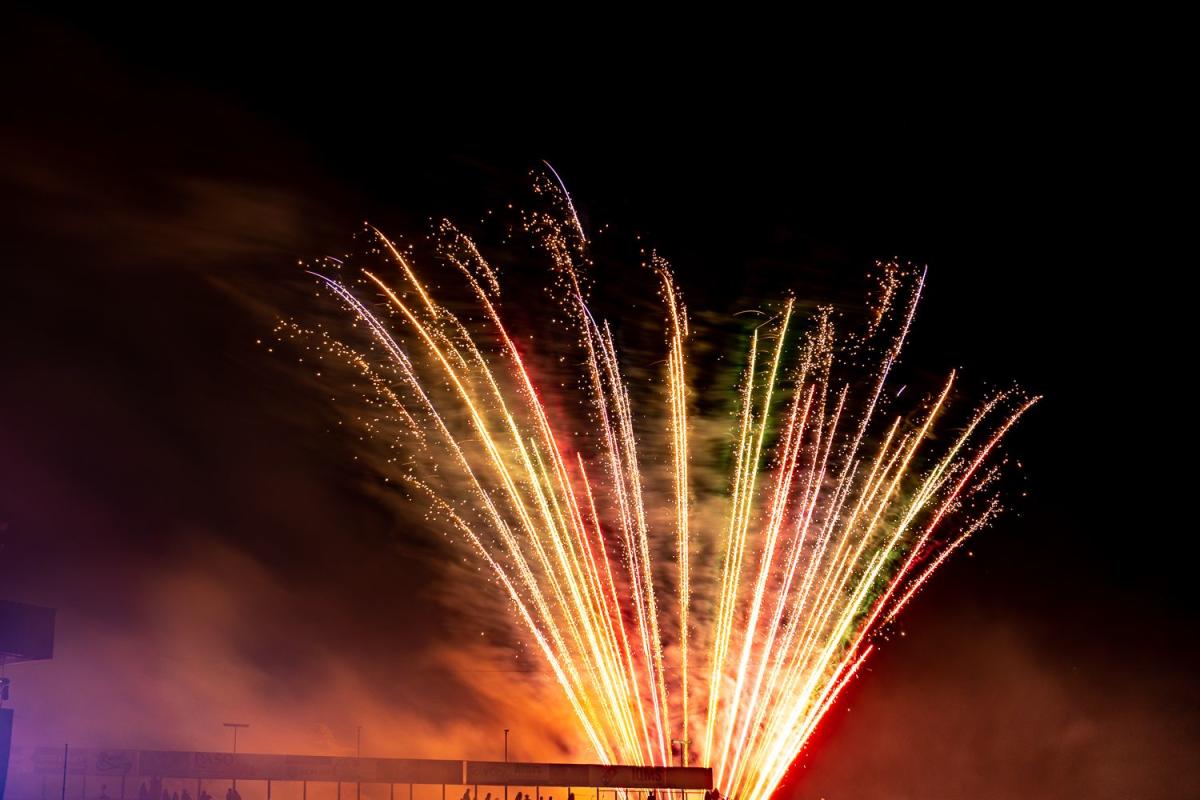 fireworks against a night sky