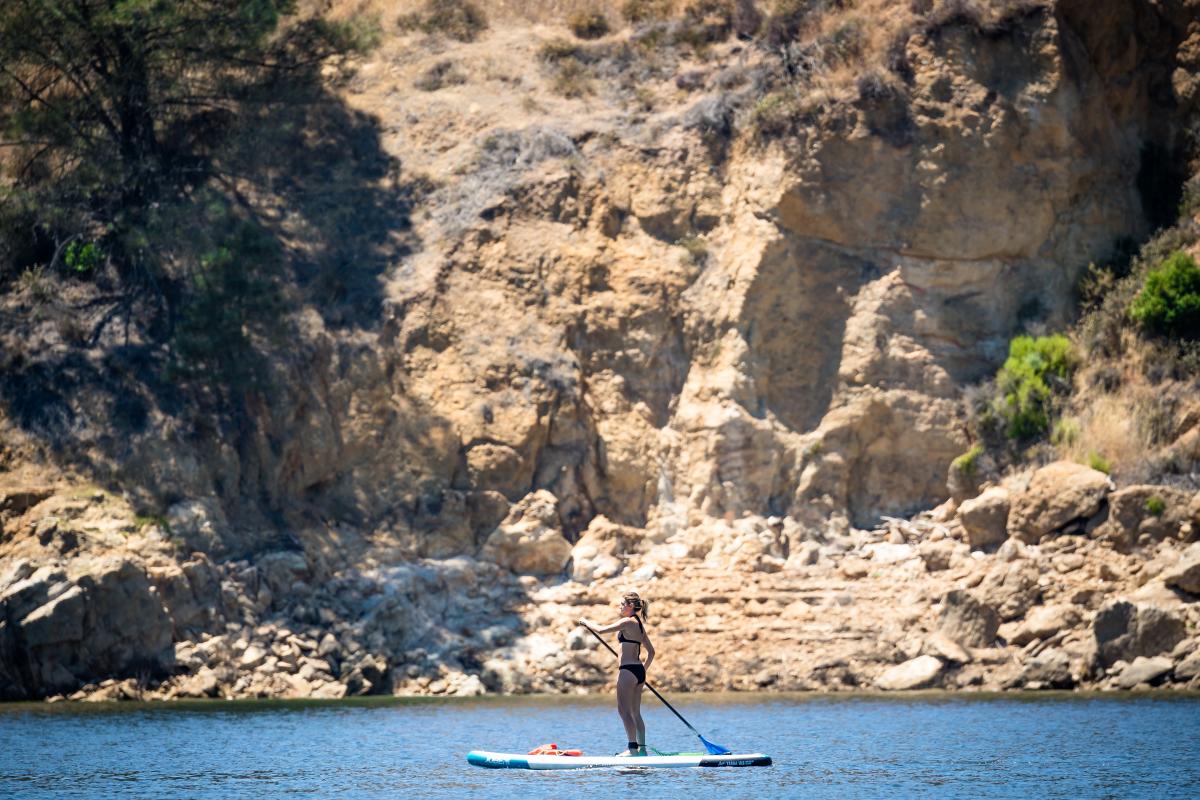 Lake Nacimiento paddle board SUP