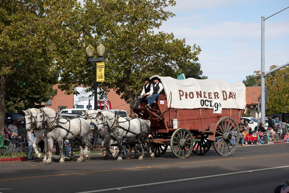 Pioneer Day covered wagon