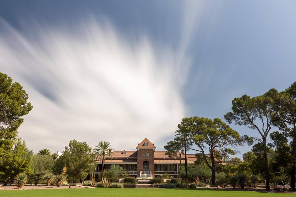 Front of Old Main Building on the University of Arizona Campus