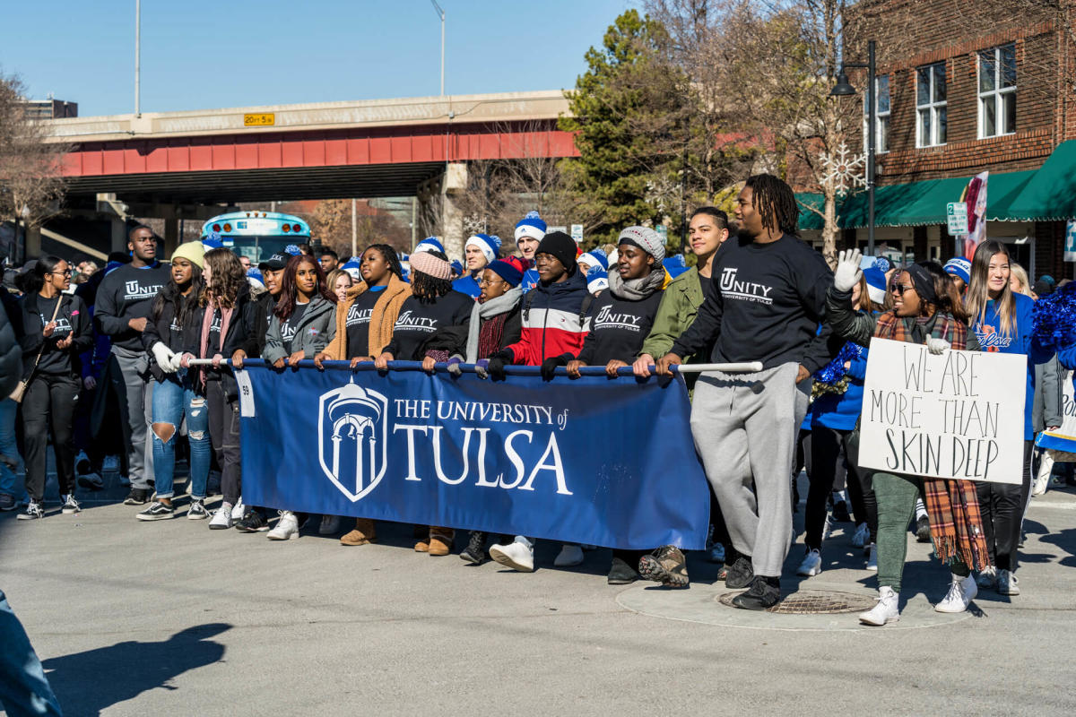 The University of Tulsa Float at the Dr. Martin Luther King Day Parade