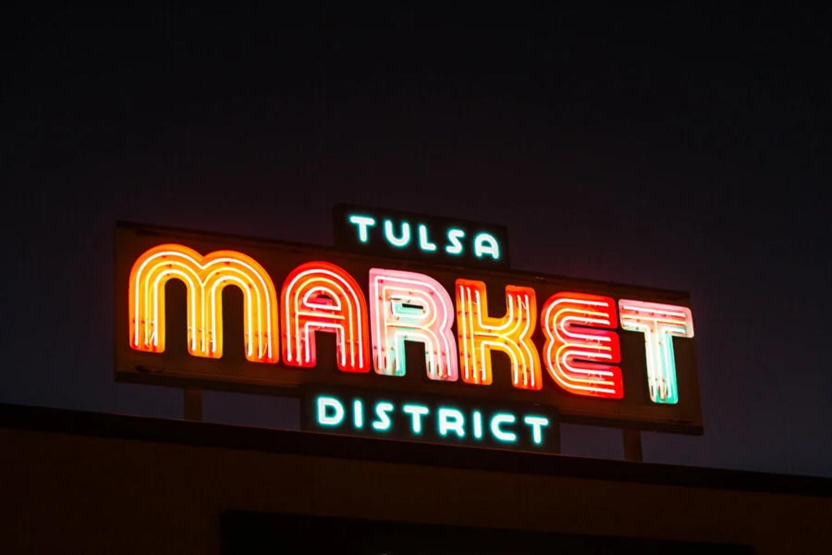 Tulsa Market District - Neon Sign