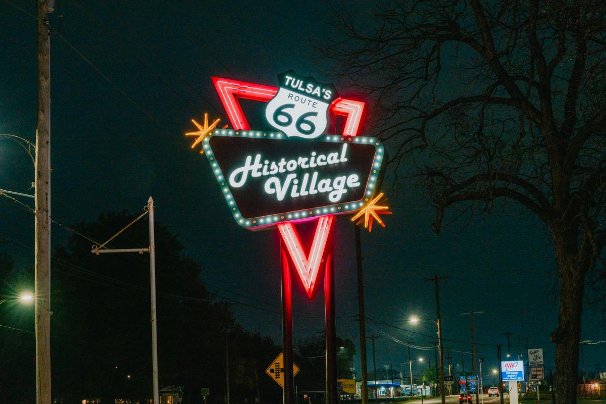 Route 66 Historical Village - Neon Sign