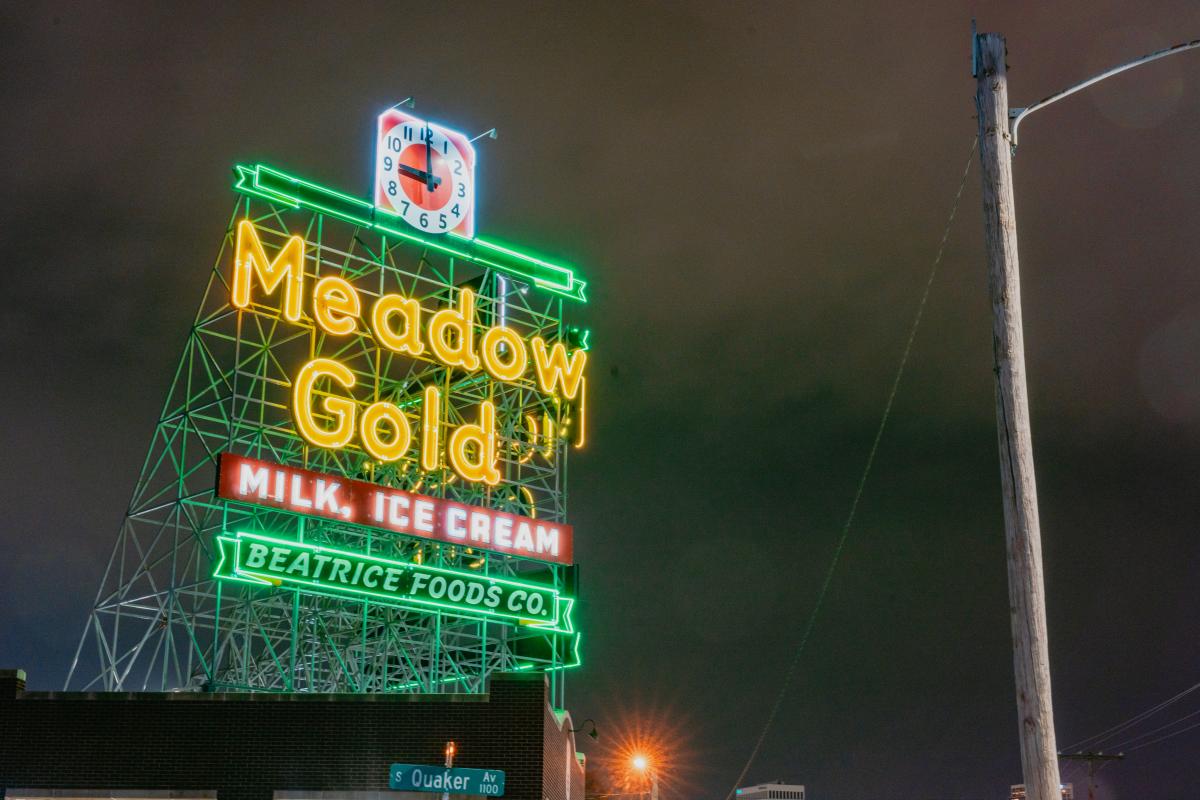 Meadow Gold Sign - Neon Sign