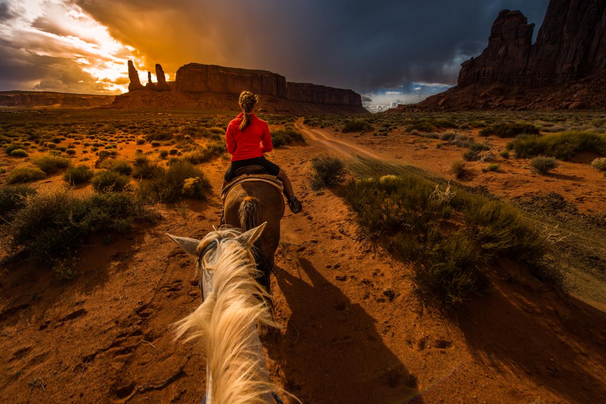 Horseback Riding in the Desert in Southern Utah