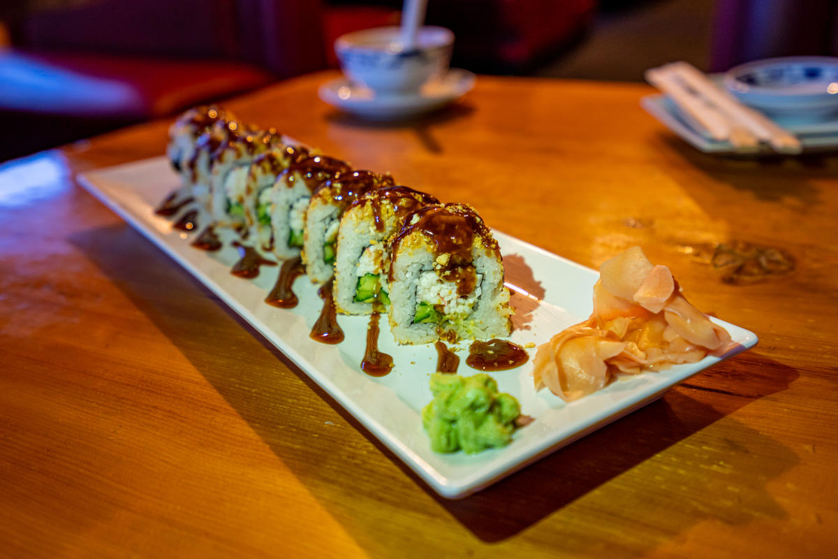 Sushi roll at Fu Kung