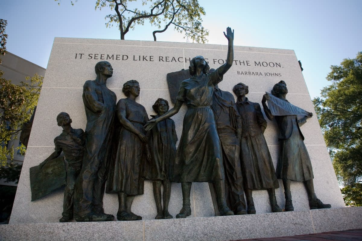 Virginia Civil Rights Memorial Statue in Richmond