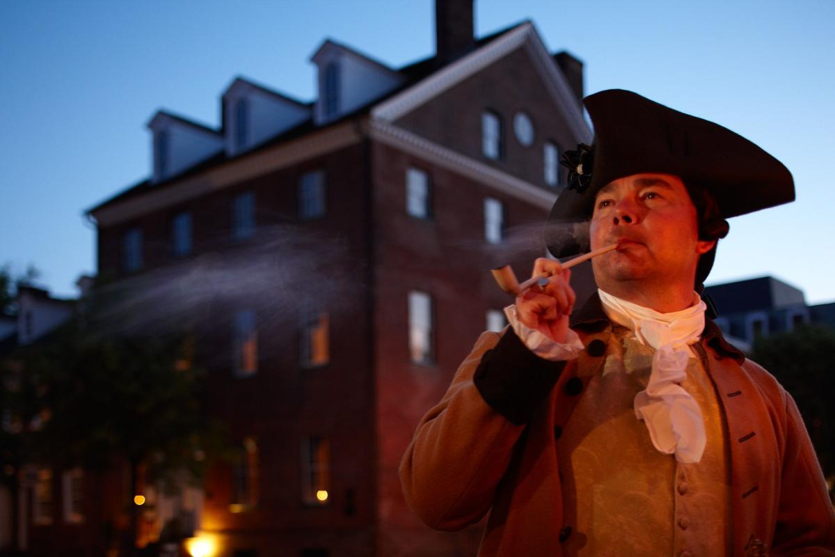 Reenactor at Gadsby's Tavern Museum