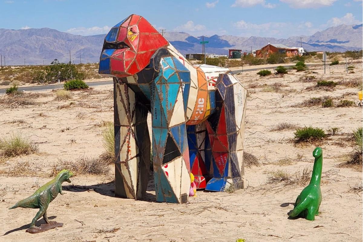 Glass Outhouse Art Gallery Outdoor Gallery Twentynine Palms California