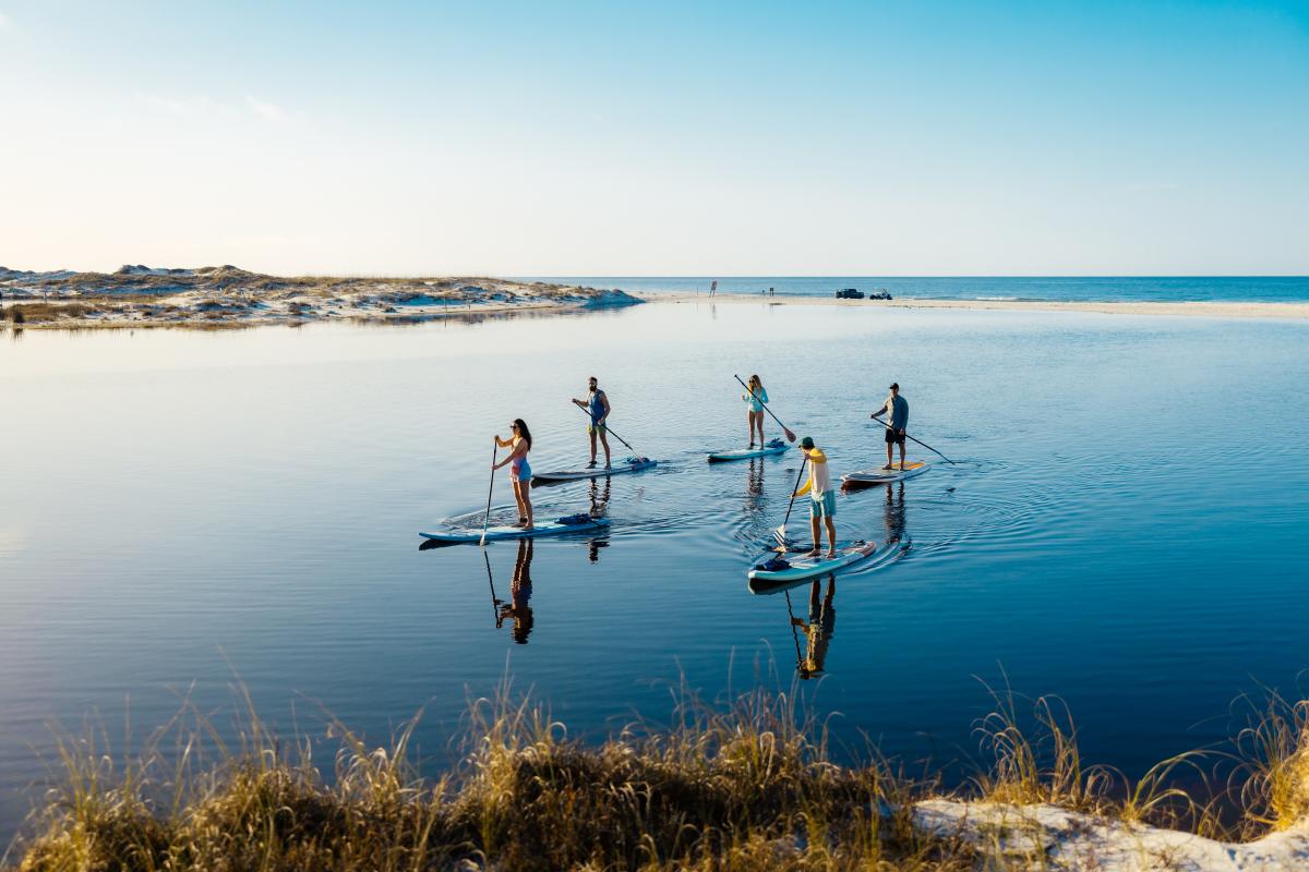 Santa Rosa Beach - Dune Lake - Friends SUPing