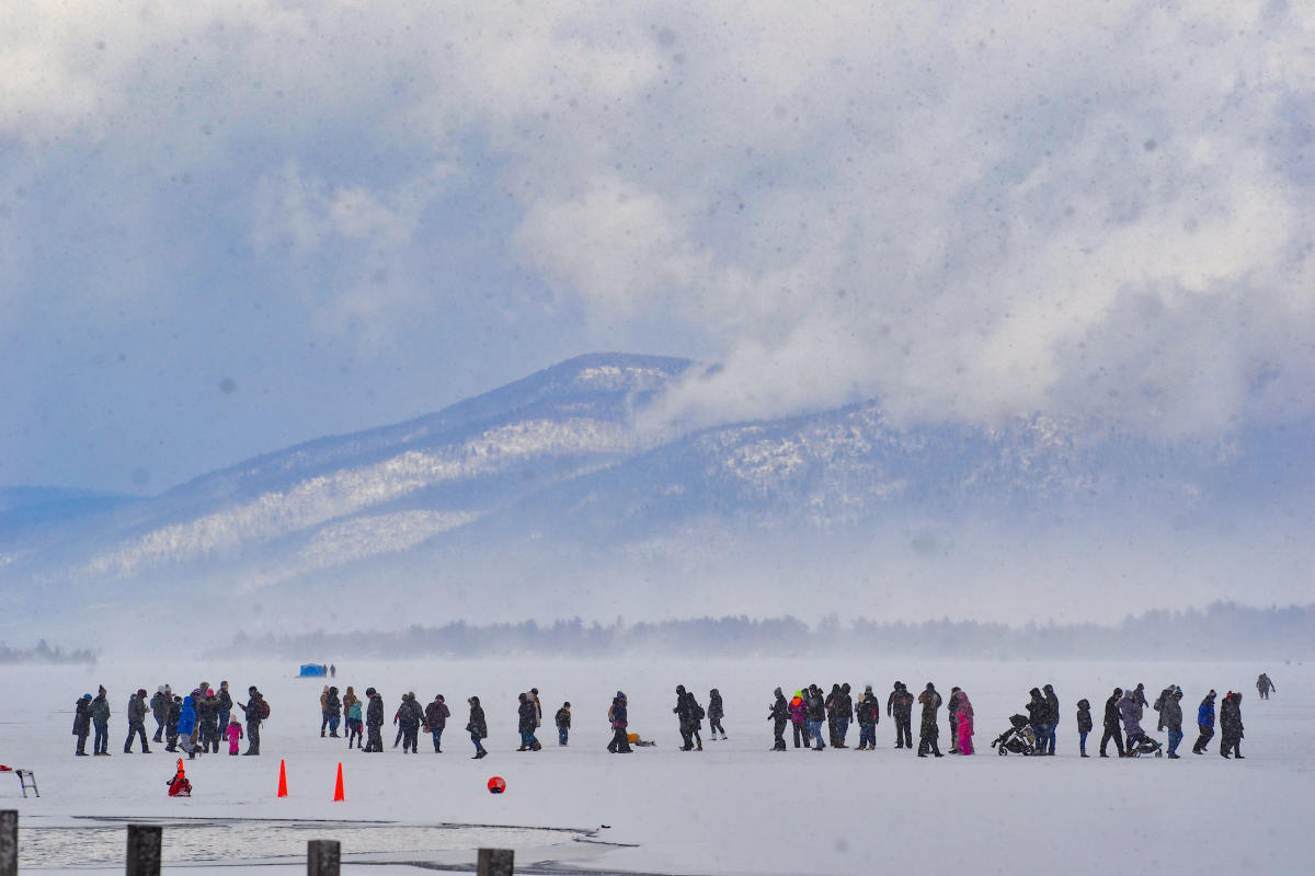 Frozen Lake George