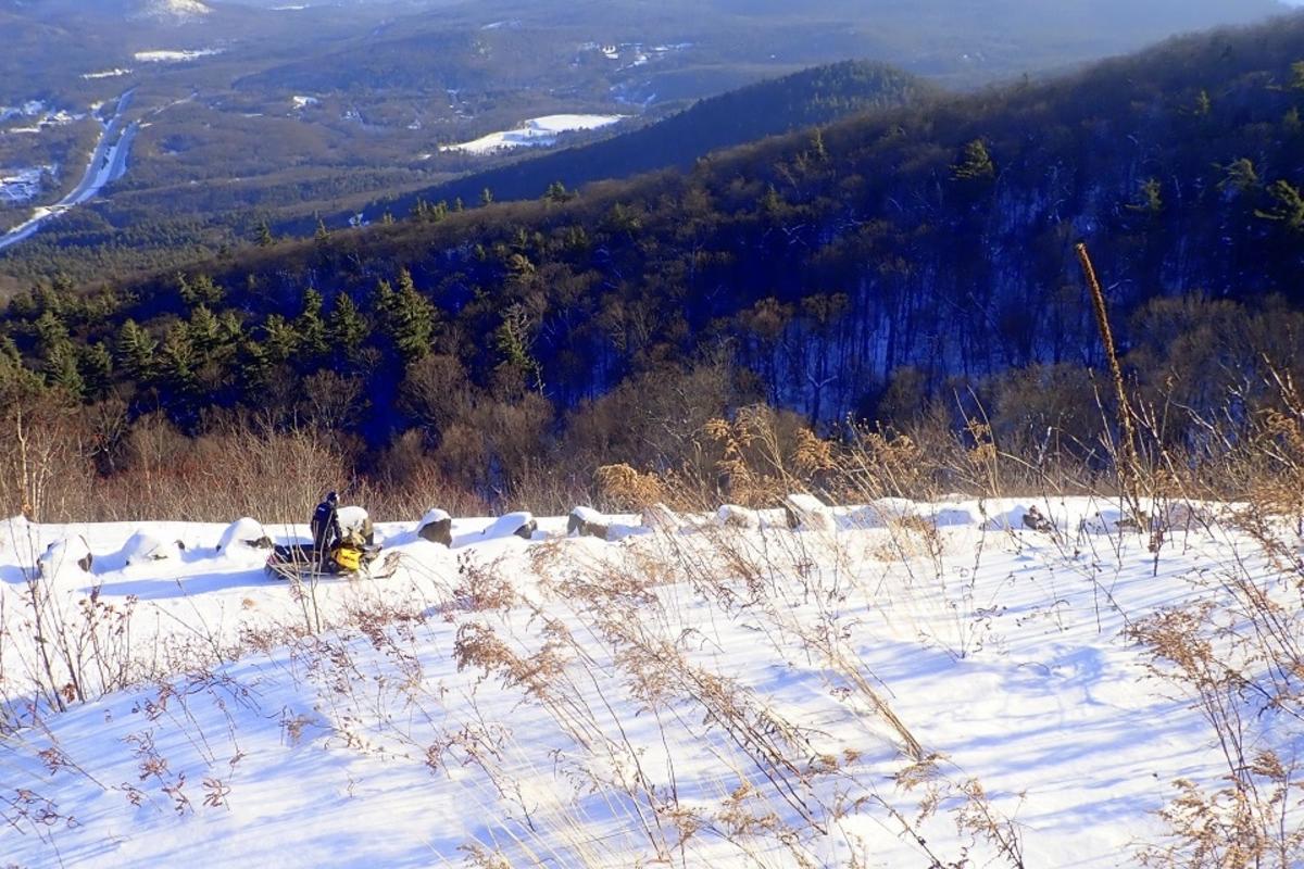 snowmobile on prospect mountain