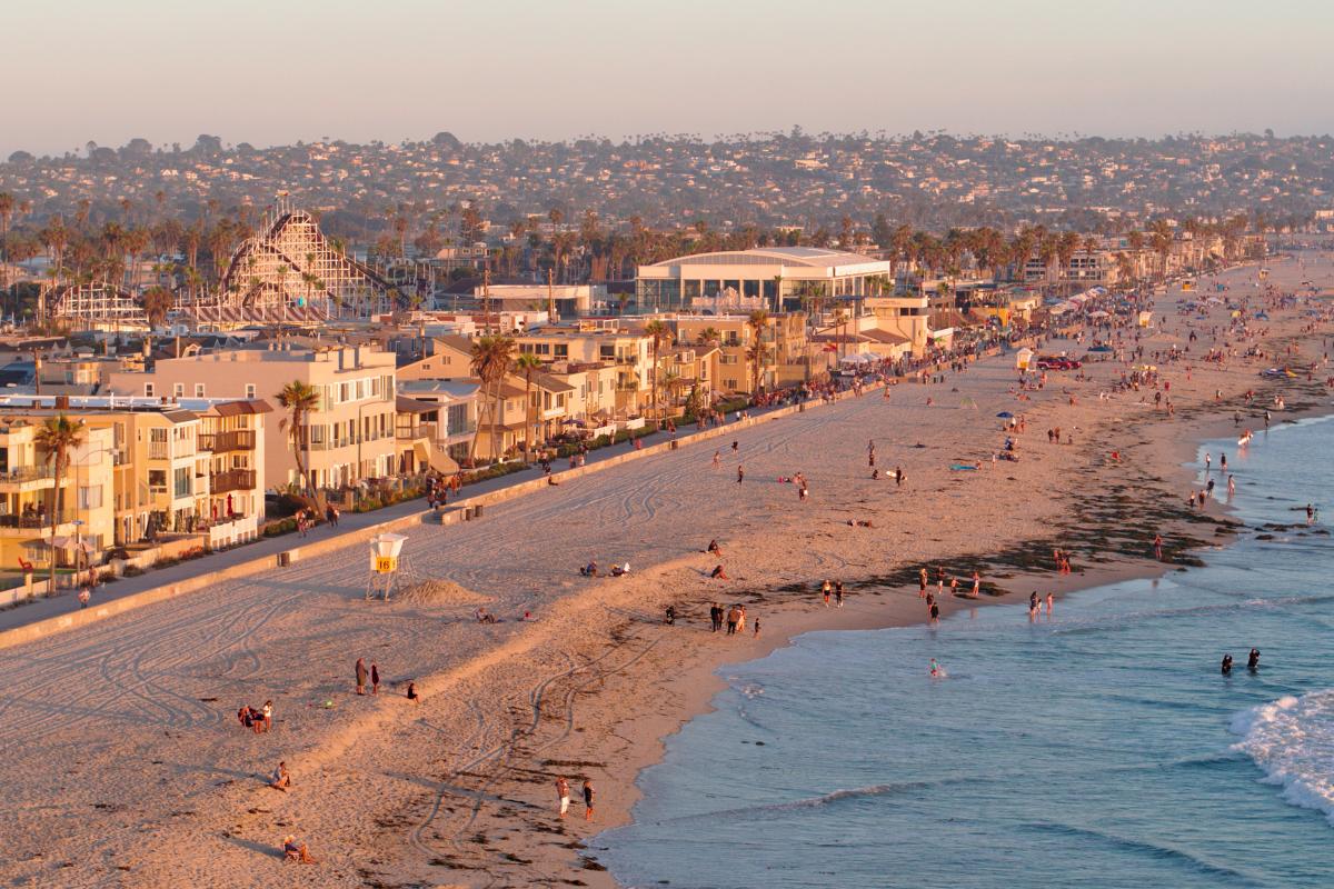 Mission Beach Drone View