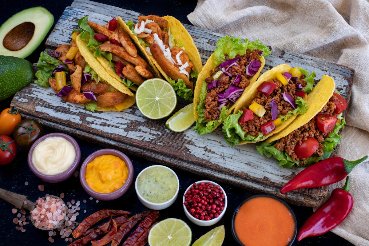 Taco display in San Diego