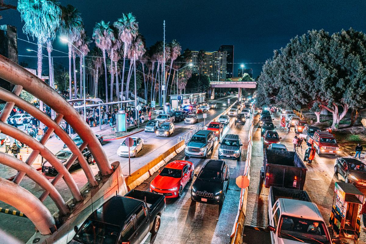 San Ysidro Border Night