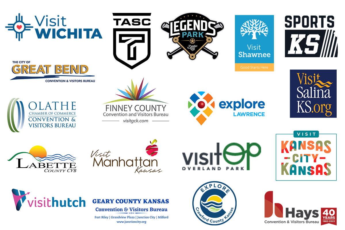 Logos for Sports Kansas VIP Progressive Tour partners