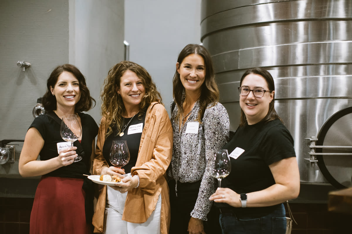 Members enjoy a WVWA event at Archery Summit Winery.