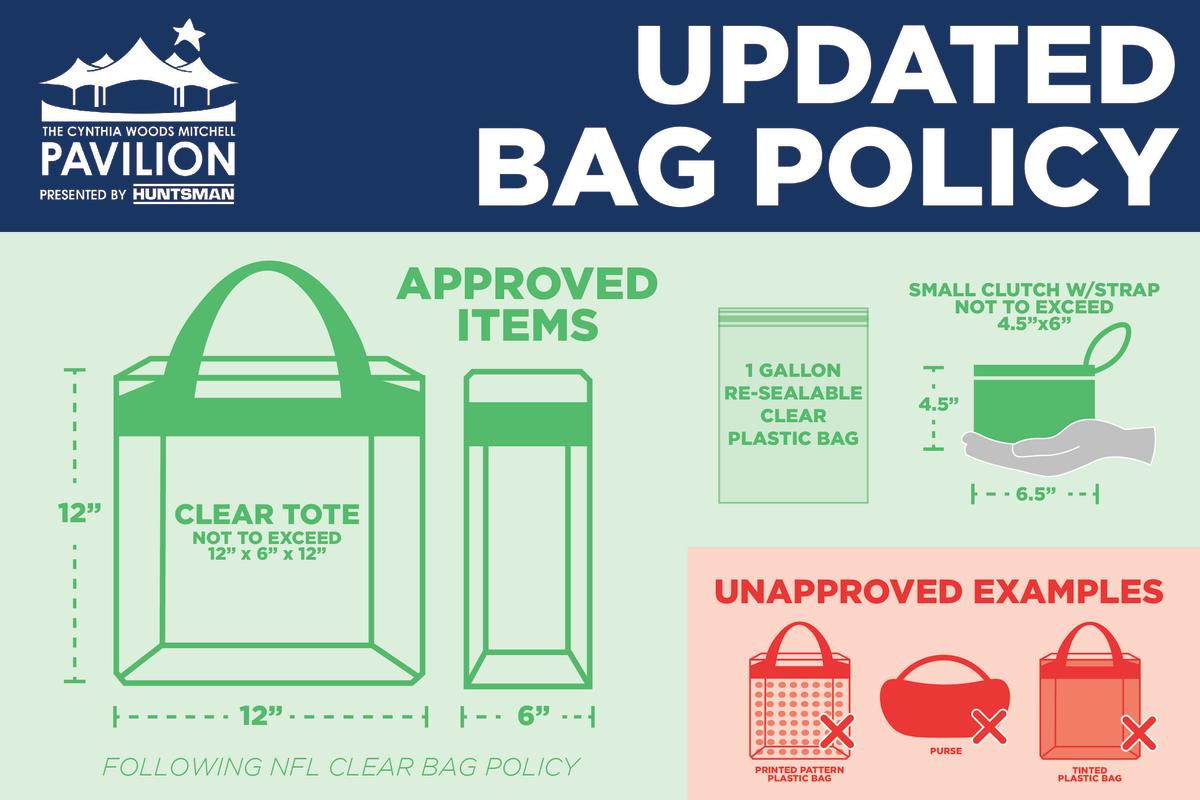 2021 Pavilion Bag Policy