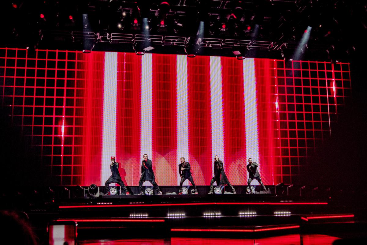 Backstreet Boys at The Cynthia Woods Mitchell Pavilion in The Woodlands, Texas