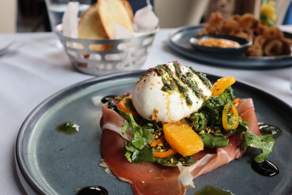 Burrata and Speck Alto Aldige from Azzurro in The Woodlands