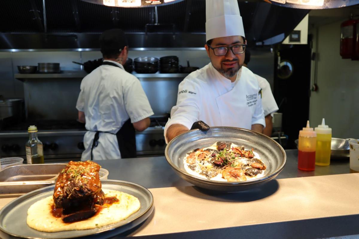 Chef Cristian Argueta at Azzurro in The Woodlands