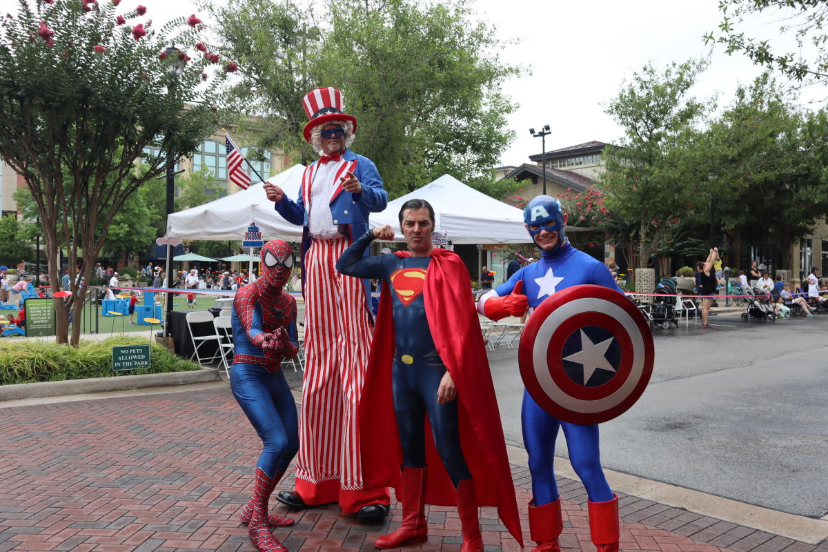 Super Heroes at the 4th of July Parade