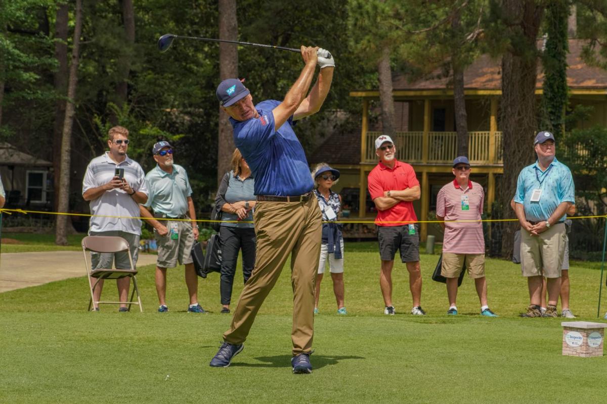 Man golfing at the Insperity Invitational in The Woodlands, Texas
