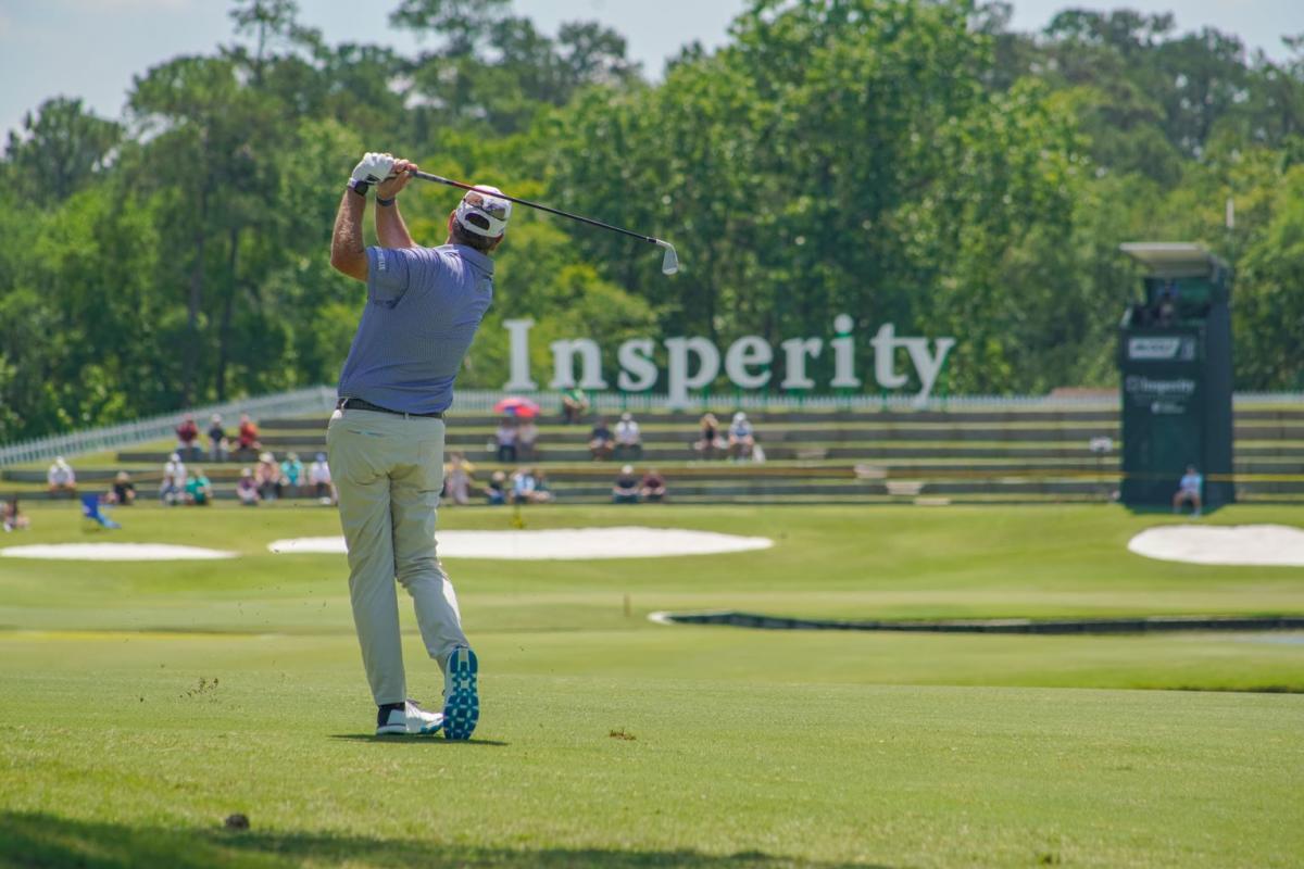 Man golfing at Insperity Invitational in The Woodlands Texas