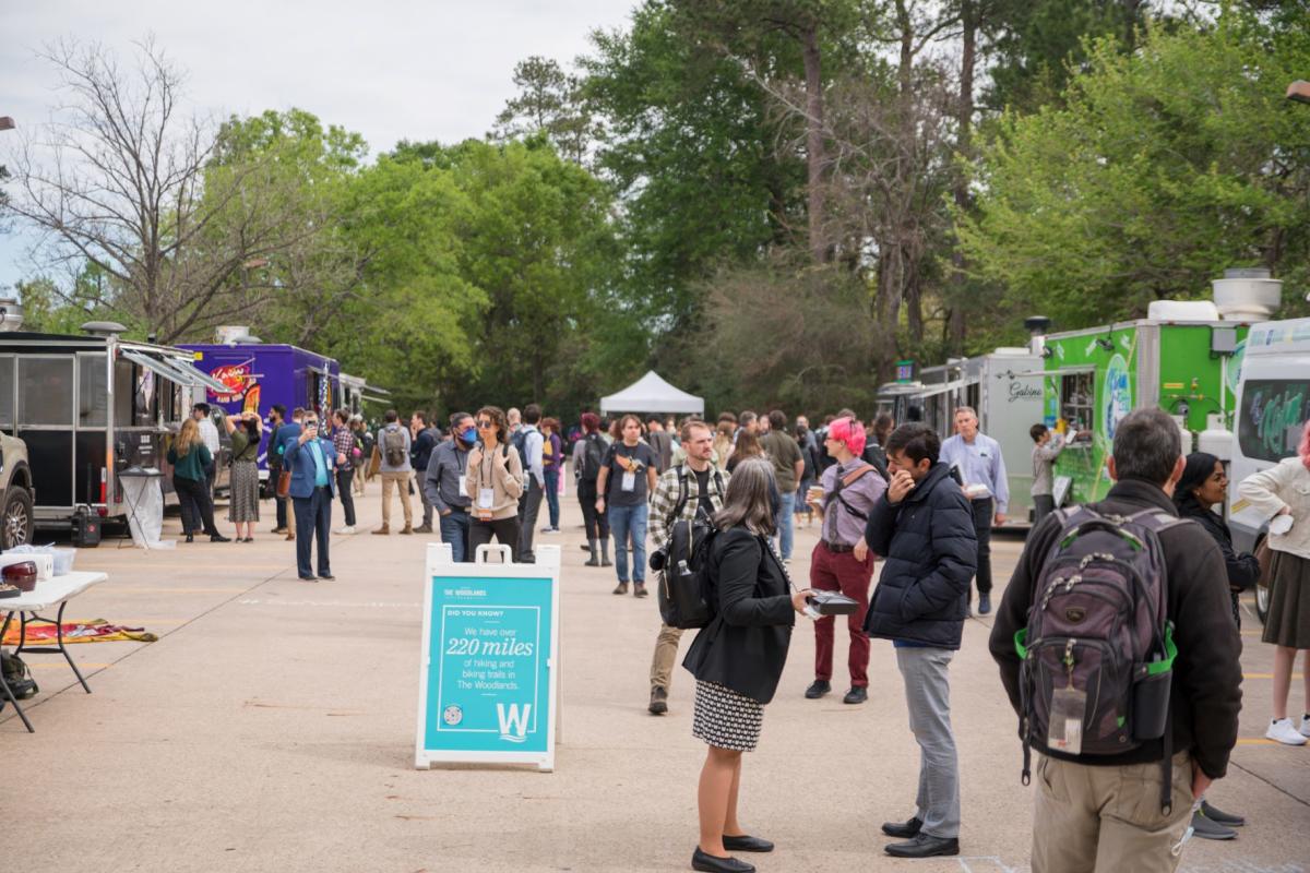 The Lunar Planetary Science Conference Food Truck Village in The Woodlands Texas