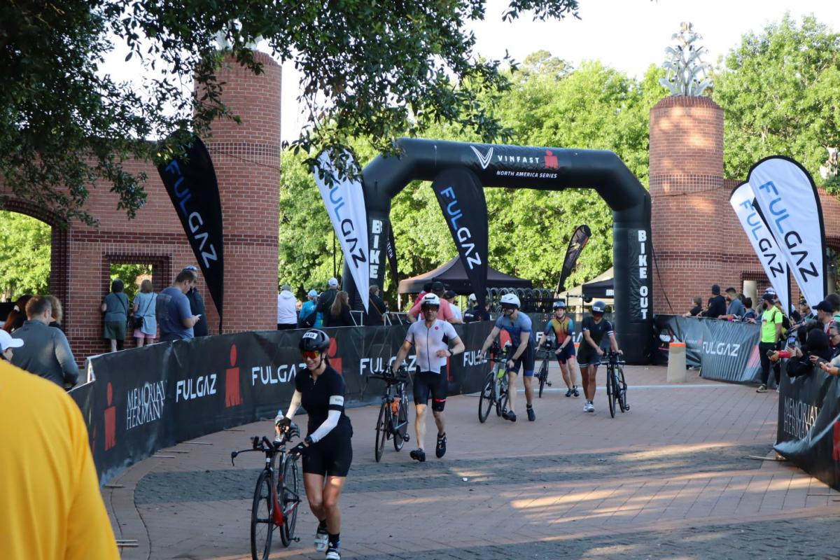 Town Green Park at Memorial Hermann IRONMAN Texas in The Woodlands, Texas