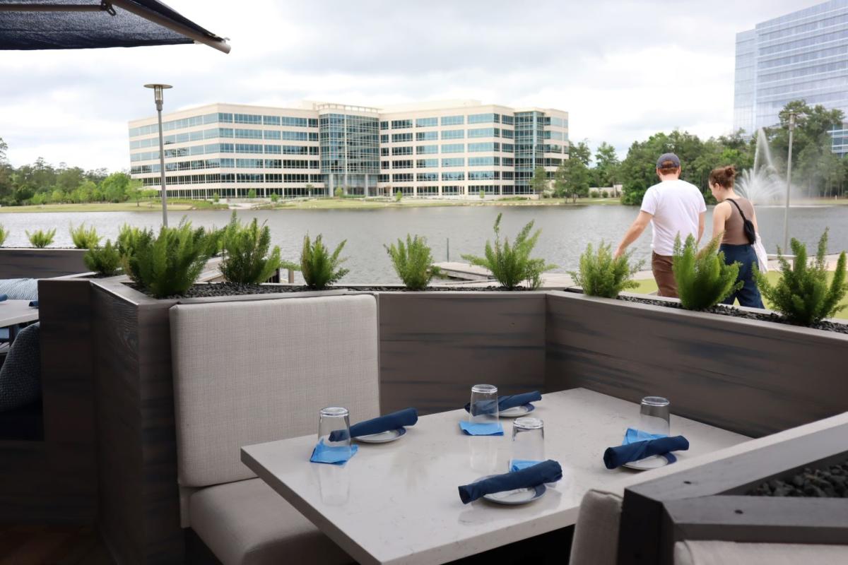 Patio at Azzurro The Woodlands