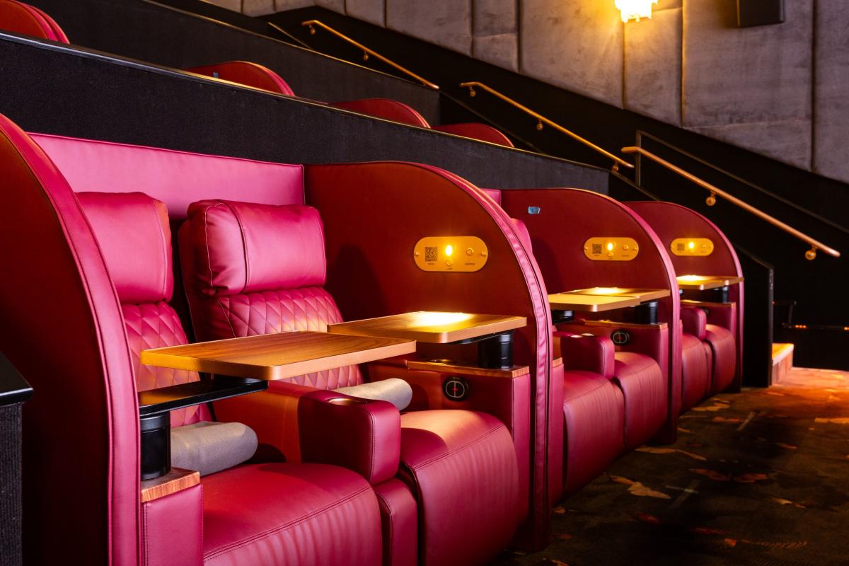 Seating at Reel Luxury Cinemas