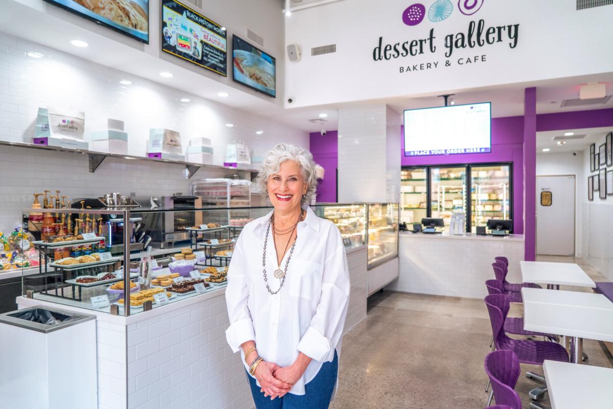 Sara Brook, CEO of Dessert Gallery, at location in The Woodlands Waterway Square