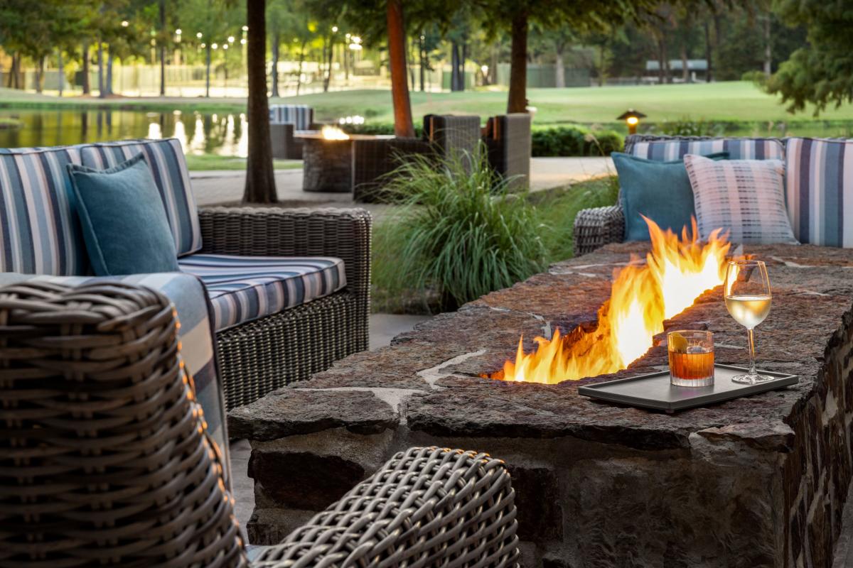 Fire pit at The Woodlands Resort in The Woodlands, Texas