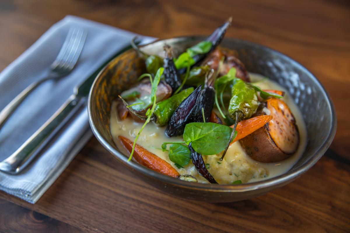 Vegetables and Polenta